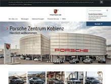 Tablet Screenshot of porsche-koblenz.de